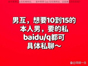 高中男男Gay互吃鳮网站、：高中男男 Gay 互吃鳮网站，这是真实存在的吗？