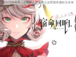 宿命回响停服公告揭秘：游戏终止运营服务通知与未来