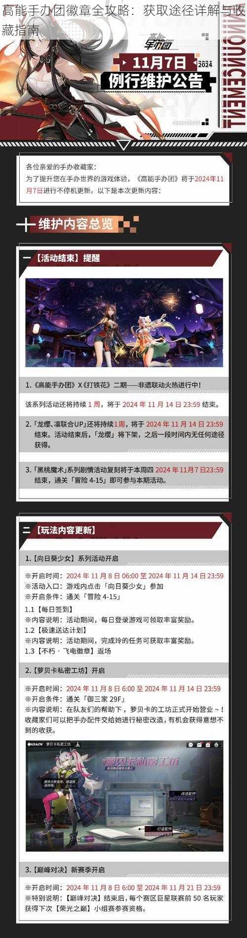 高能手办团徽章全攻略:获取途径详解与收藏指南