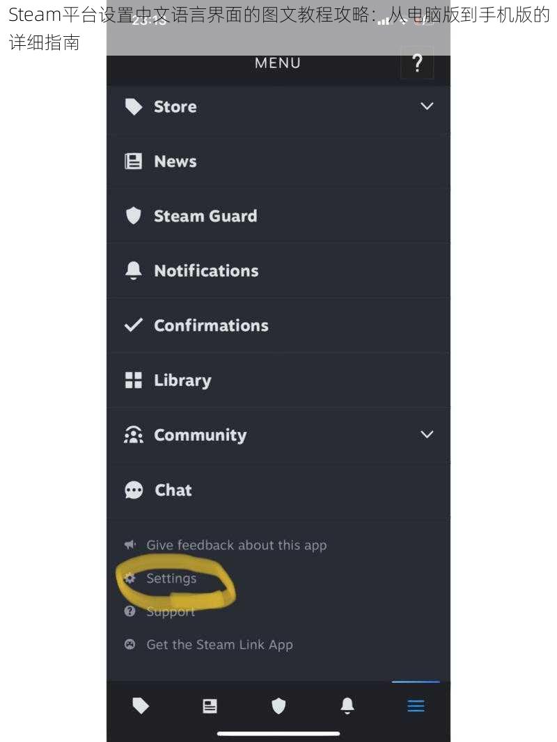 Steam平台设置中文语言界面的图文教程攻略：从电脑版到手机版的详细指南