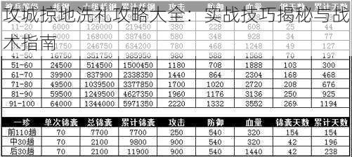 攻城掠地洗礼攻略大全：实战技巧揭秘与战术指南