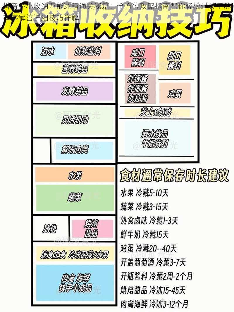 抖音小小收纳万能冰箱通关秘籍：全方位攻略指南帮你轻松过关了然有序解答详细技巧详解