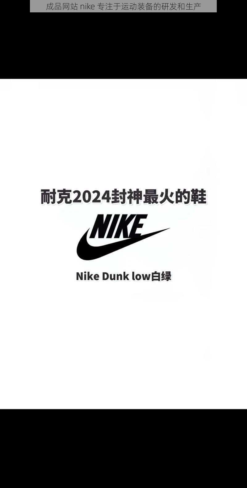 成品网站 nike 专注于运动装备的研发和生产