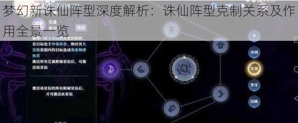 梦幻新诛仙阵型深度解析：诛仙阵型克制关系及作用全景一览