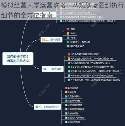 模拟经营大学运营攻略：从规划蓝图到执行细节的全方位指南