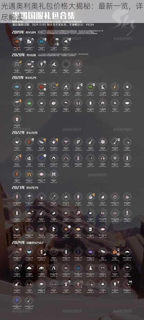 光遇奥利奥礼包价格大揭秘：最新一览，详尽解读