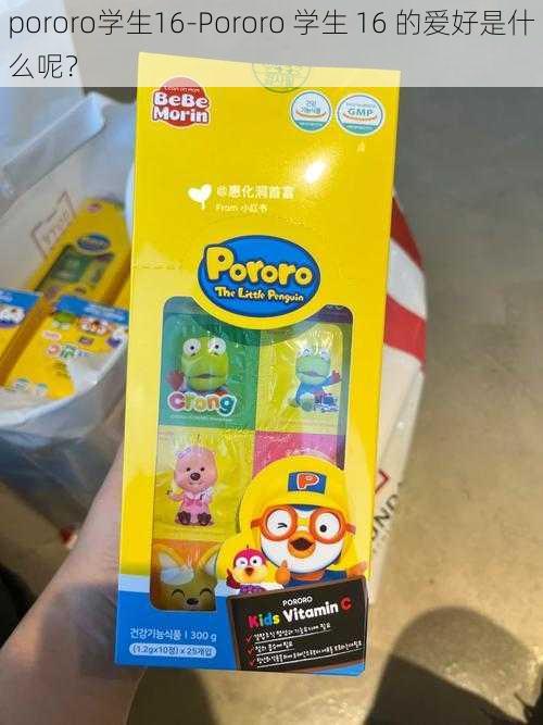 pororo学生16-Pororo 学生 16 的爱好是什么呢？