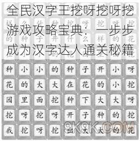 全民汉字王挖呀挖呀挖游戏攻略宝典：一步步成为汉字达人通关秘籍