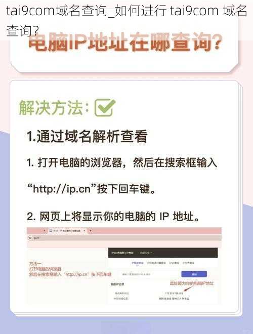 tai9com域名查询_如何进行 tai9com 域名查询？