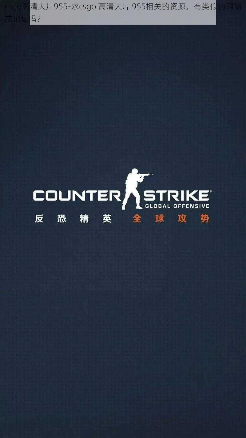 csgo高清大片955-求csgo 高清大片 955相关的资源，有类似的网站或论坛吗？