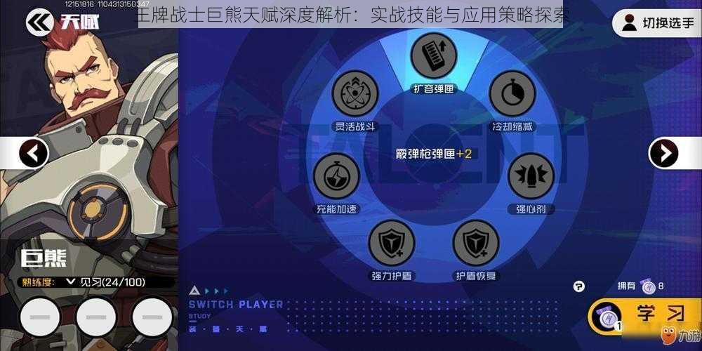 王牌战士巨熊天赋深度解析：实战技能与应用策略探索